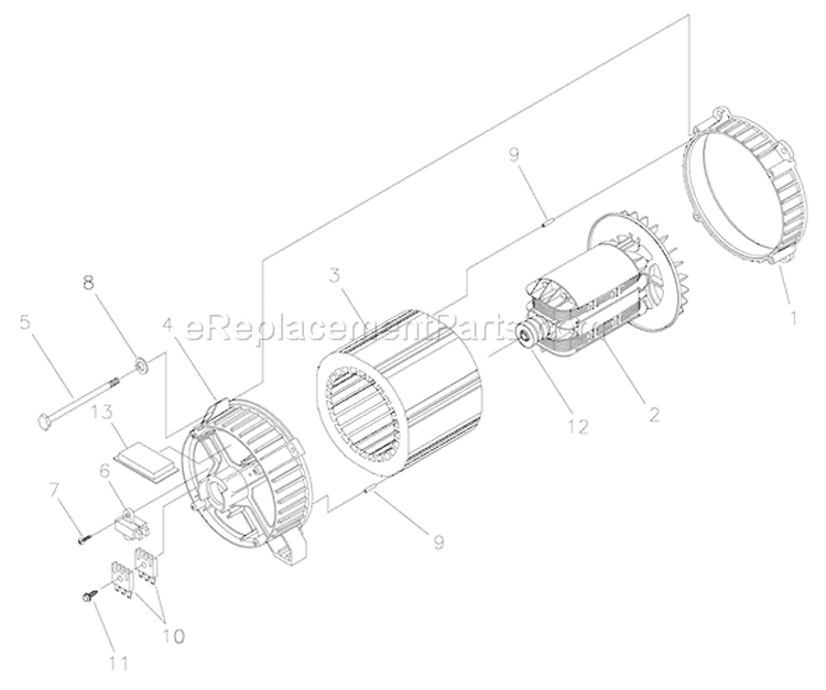 Page A Diagram and Parts List for 030383-0  Briggs and Stratton Generator